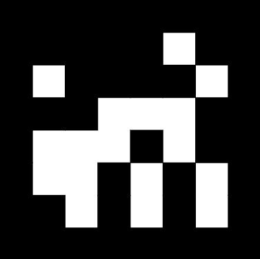 An AprilTag Example (tag36h11, ID 123)
