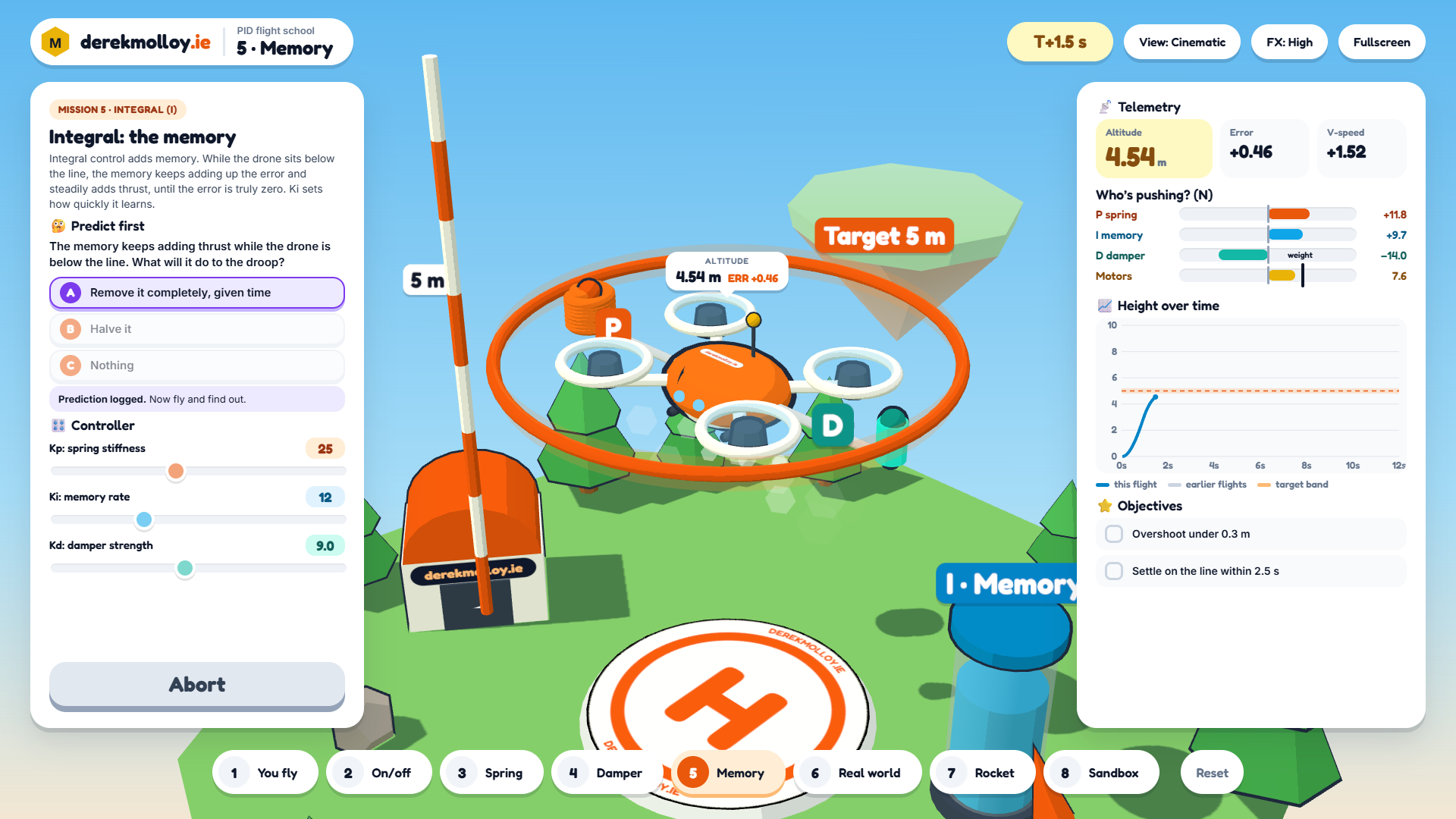 PID Flight School: Teaching a Control Loop as a 3D Game